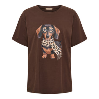Marta MDCINGE TEE DOG T-SHIRT BROWN