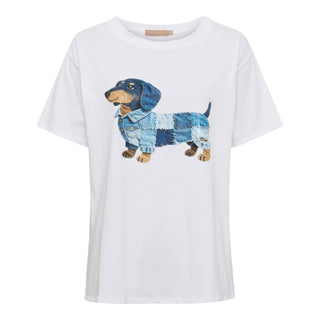 Marta MDCINGE TEE DOG T-SHIRT WHITE