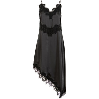 COSTER DRESS WITH LACE DETAIL BLACK