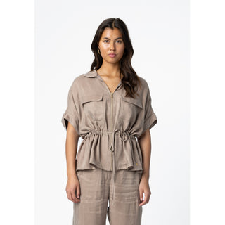 BLUS MED DRAGKEDJA & KNYTE LYOCELL