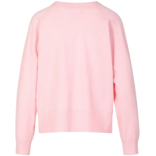 STICKAD TRÖJA MED RUNDAD HALS