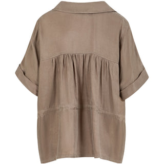 BLUS MED DRAGKEDJA & KNYTE LYOCELL