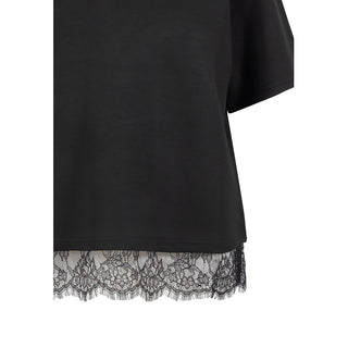 COSTER T-SHIRT MED SPETS SVART