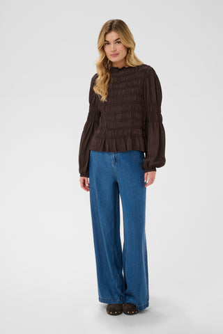 Cream CRHenva Blouse Java Brown