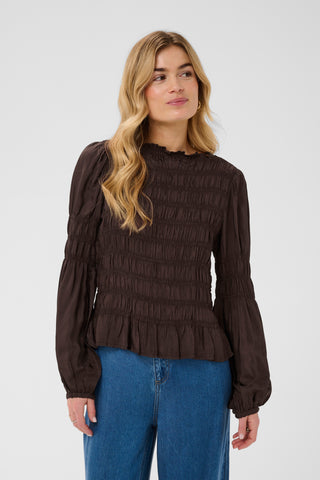 Cream CRHenva Blouse Java Brown