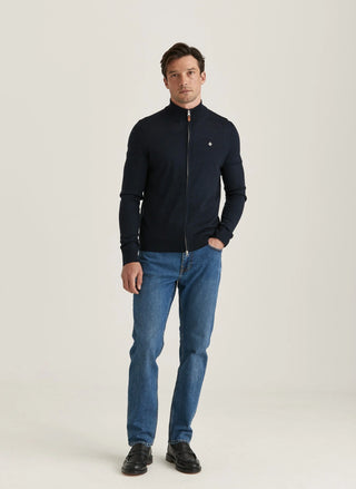 MERINO ZIP CARDIGAN