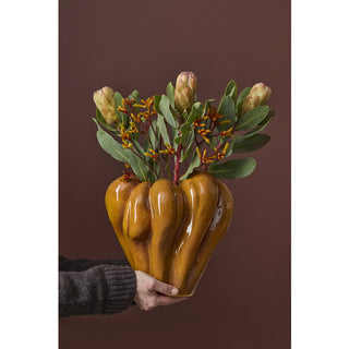 LEAH VASE COGNAC