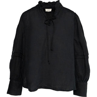 Sari Linen Blouse Black
