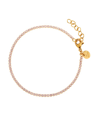 Cloé Tennisarmband Light Pink Gold