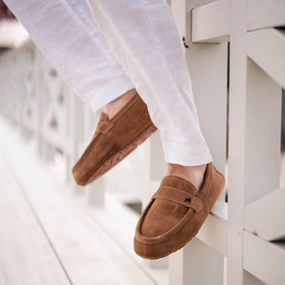 Denver Fårskinnstofflor Chestnut