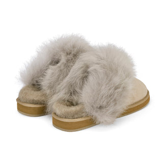 Eve Fårskinnstofflor Stone