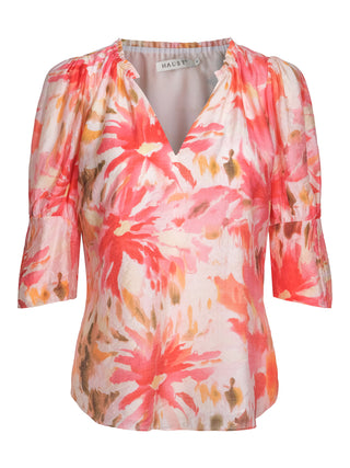 Feminin Blommig Blus