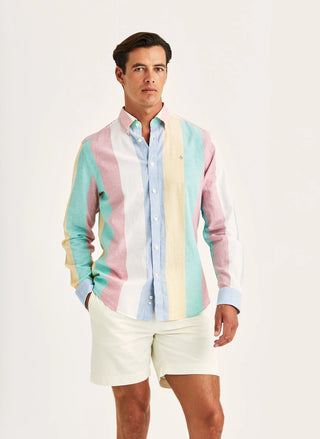 Happy Linen Stripe Shirt Classic Fit