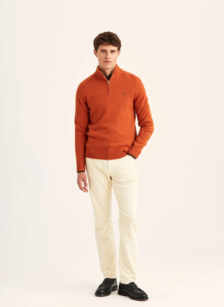 HERTFORD HALF ZIP ORANGE