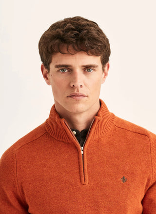 HERTFORD HALF ZIP ORANGE