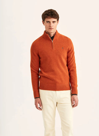 HERTFORD HALF ZIP ORANGE