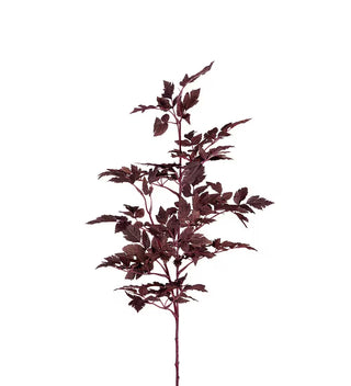 Konstgjord Silveraxkvist Burgundy 115cm