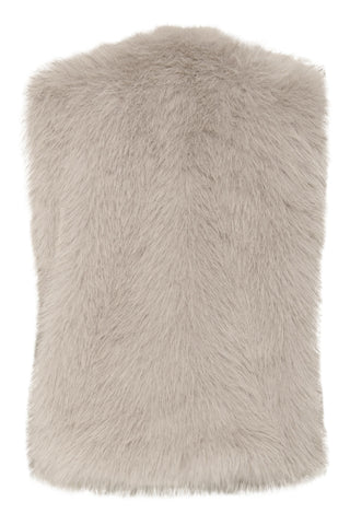 ZAZIAHIW Väst Fuskpäls
