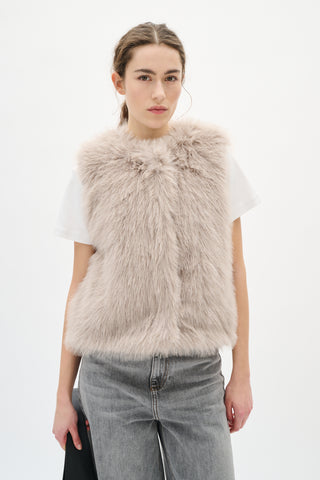ZAZIAHIW Väst Fuskpäls