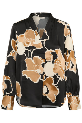 DAWNIW V-NECK GOLD FLOWER