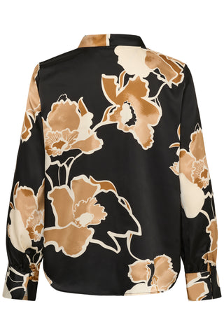 DAWNIW V-NECK GOLD FLOWER