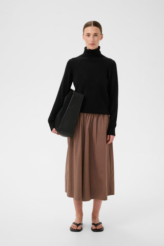 INWEAR GLORIAIW DAFFODIL SKIRT COFFEE QUARTZ