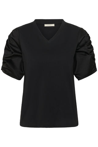 InWear GUDRINIW V-Neck T-shirt Black