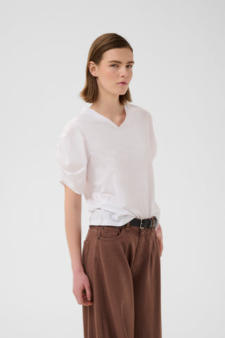 InWear GUDRINIW V-Neck T-shirt White