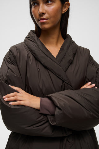 ZINNAHIW SHORT COCOON COAT