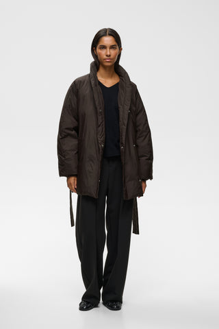 ZINNAHIW SHORT COCOON COAT