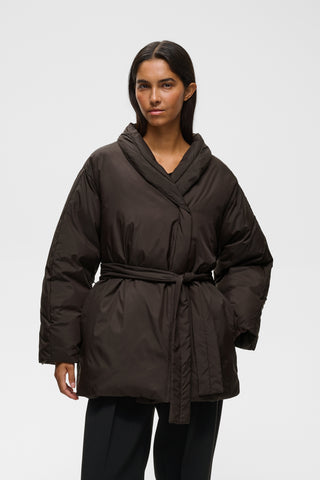 ZINNAHIW SHORT COCOON COAT