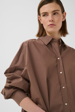 INWEAR HAZEIW SHIRT - COFFEE QUARTZ