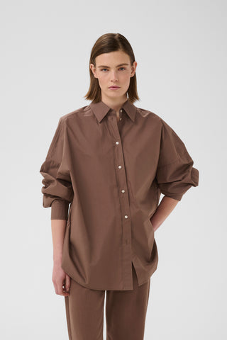 INWEAR HAZEIW SHIRT - COFFEE QUARTZ
