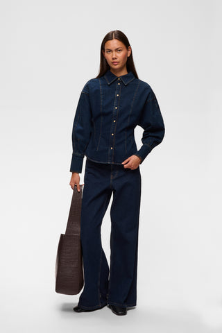INWEAR HARUKIIW FITTED SHIRT DENIM