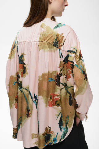 MEADOWIW BLOUSE MULTI PAINTED FLOWER