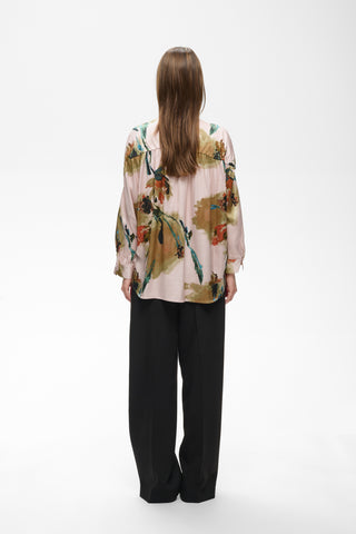 MEADOWIW BLOUSE MULTI PAINTED FLOWER