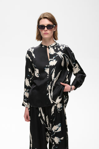 MEADOWIW BLOUSE BLACK PAINT