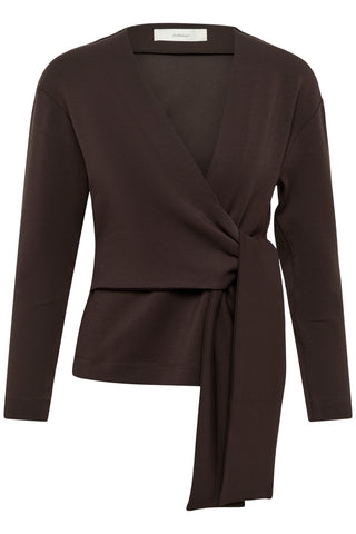 INWEAR AGGIEIW VINCENT KNOT BLOUSE BROWN