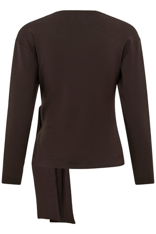 INWEAR AGGIEIW VINCENT KNOT BLOUSE BROWN