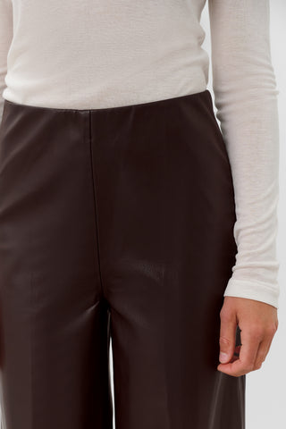 SLKaylee Wide Long Pants Chocolate Torte