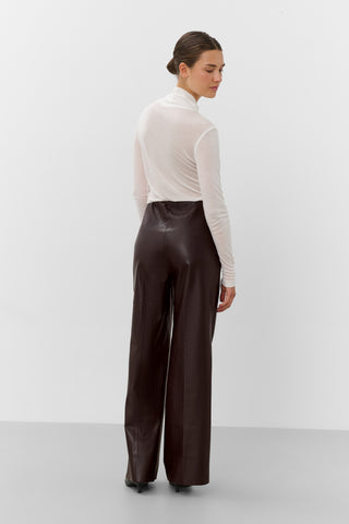 SLKaylee Wide Long Pants Chocolate Torte