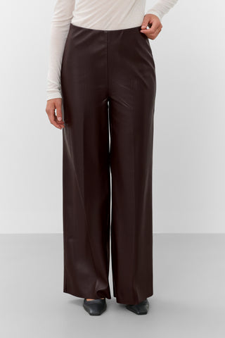SLKaylee Wide Long Pants Chocolate Torte