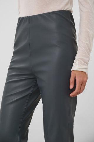 SLKAYLEE PU KICKFLARE PANTS TURBULENCE