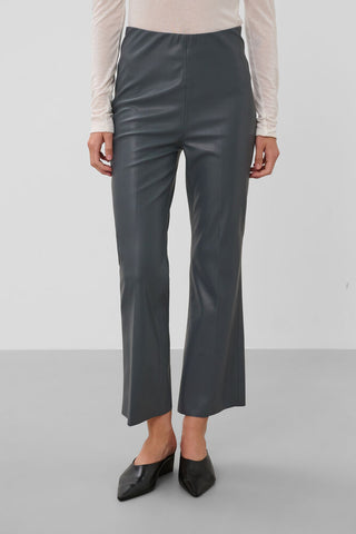 SLKAYLEE PU KICKFLARE PANTS TURBULENCE