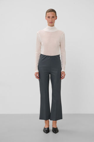 SLKAYLEE PU KICKFLARE PANTS TURBULENCE
