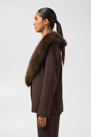SLBAYLE COLLAR FAUX FUR KRAGE