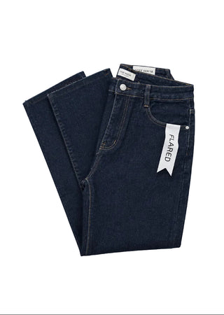 Flared Jeans Dark Denim