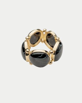VALA ELASTIC BRACELET GOLD/BLACK