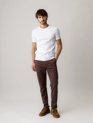 MMGHUNGT SOFT STRING PANTS BLACK COFFEE