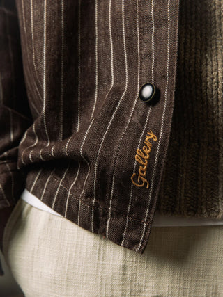 MMGMatteo Brown Stripe Overshirt